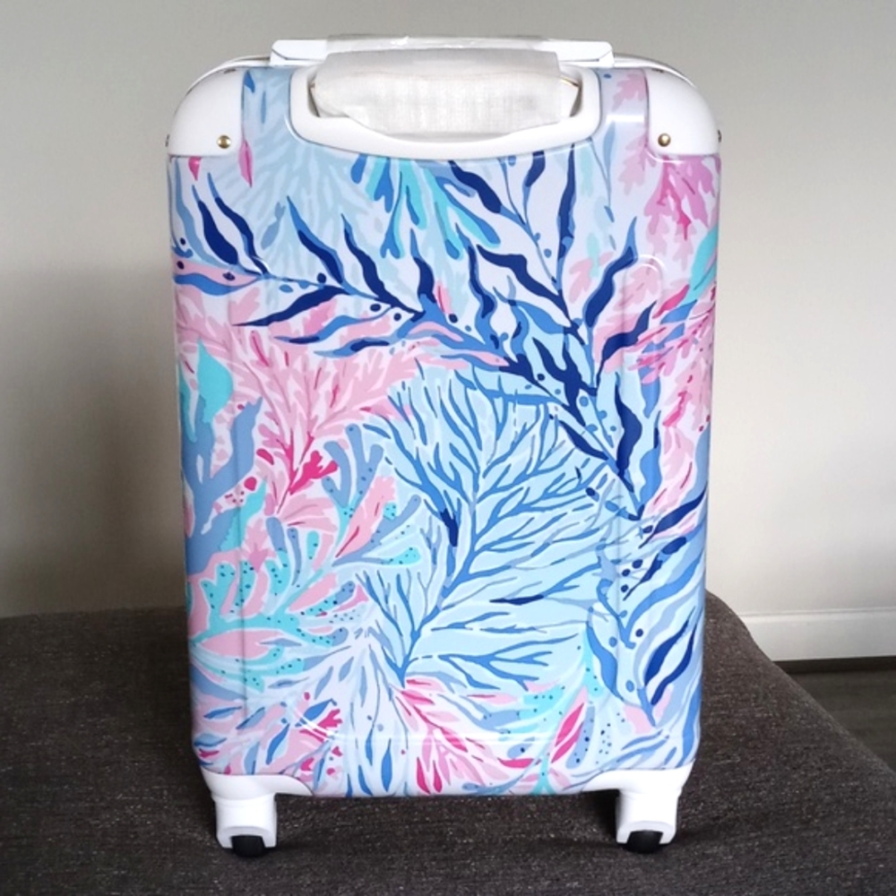 🔴SOLD🔴🆕️ 🪸RARE Lilly Pulitzer🪸 - "Kaleidoscope Coral" Rolling Suitcase - Picture 4 of 16